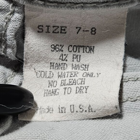 C'est Toi Retro 70s Jeans Size 7 8 Bell Bottom Flare Mid Rise White Denim Pants - Picture 5 of 5